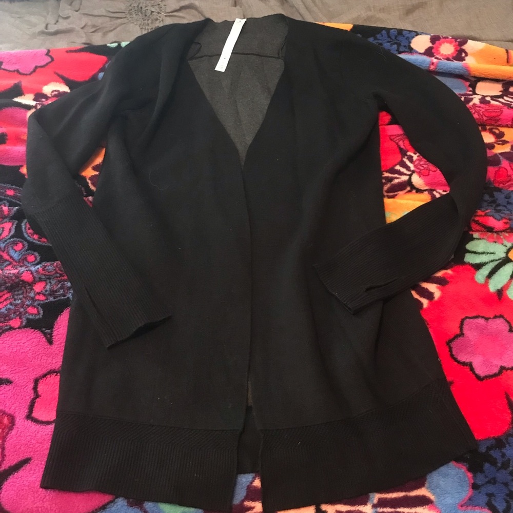 Lululemon black and gray long sweater!